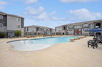 Resort-style swimming pool